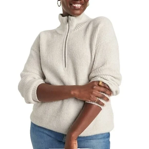 Old Navy Sweaters Old Navy Rib Knit Quarter Zip Sweater Plus - Main Image